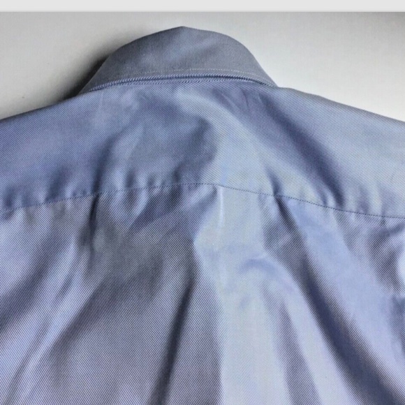 Stenstroms fitted body light blue 2 fold super cotton twill dress shirt Sz 15.5 - Picture 4 of 9